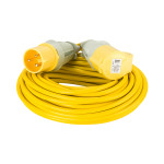 Image for Defender 25M Extension Lead - 32A 2.5mm Cable - Yellow 110V