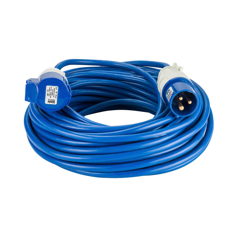 Image for Defender 25M Extension Lead - 16A 2.5mm Cable - Blue 240V