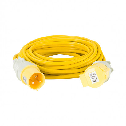 Image for Defender 14M Extension Lead - 32A 4mm Cable - Yellow 110V